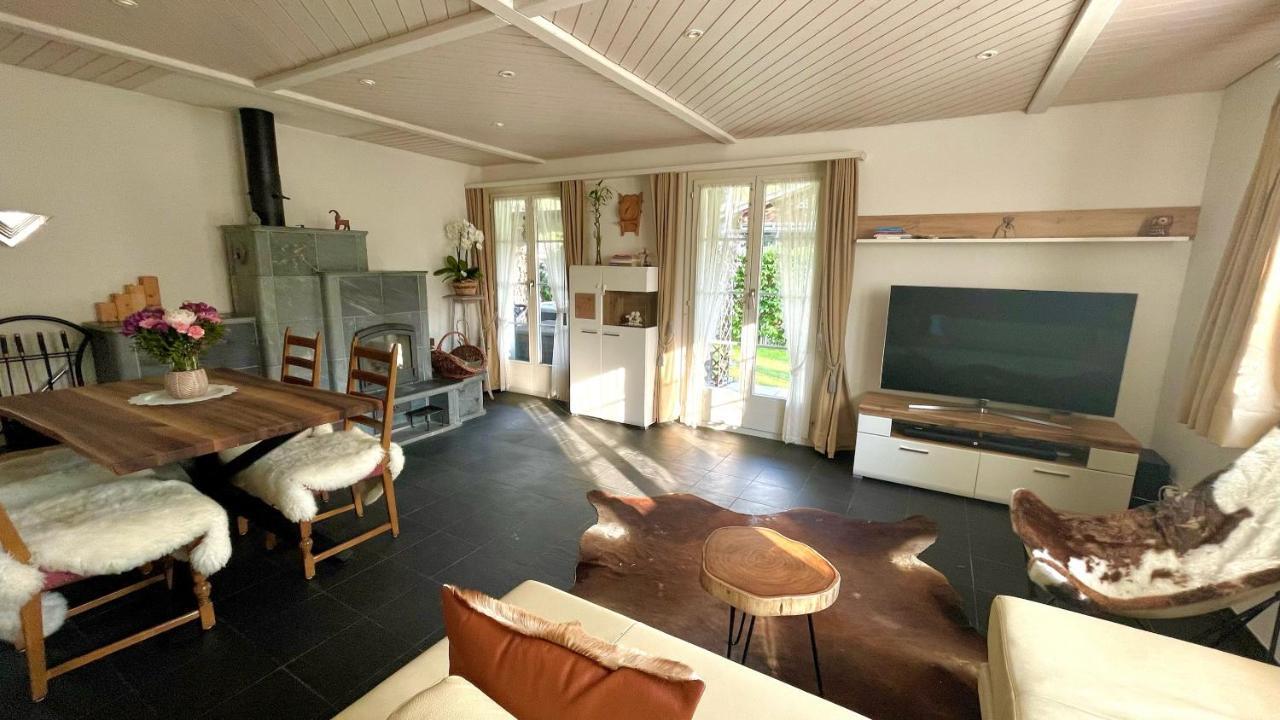 The Swiss Paradise 2 Apartment With Garden, Whirlpool, And Mountain Panorama Wirzweli Экстерьер фото