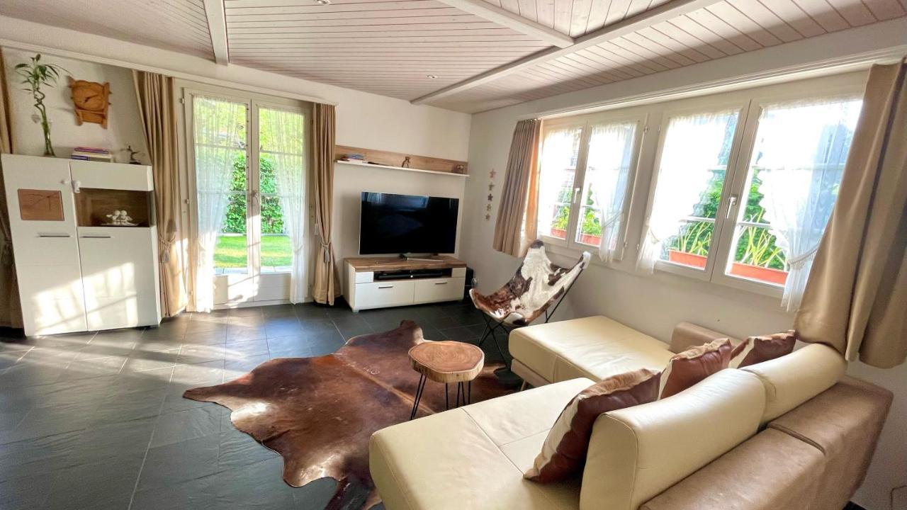 The Swiss Paradise 2 Apartment With Garden, Whirlpool, And Mountain Panorama Wirzweli Экстерьер фото