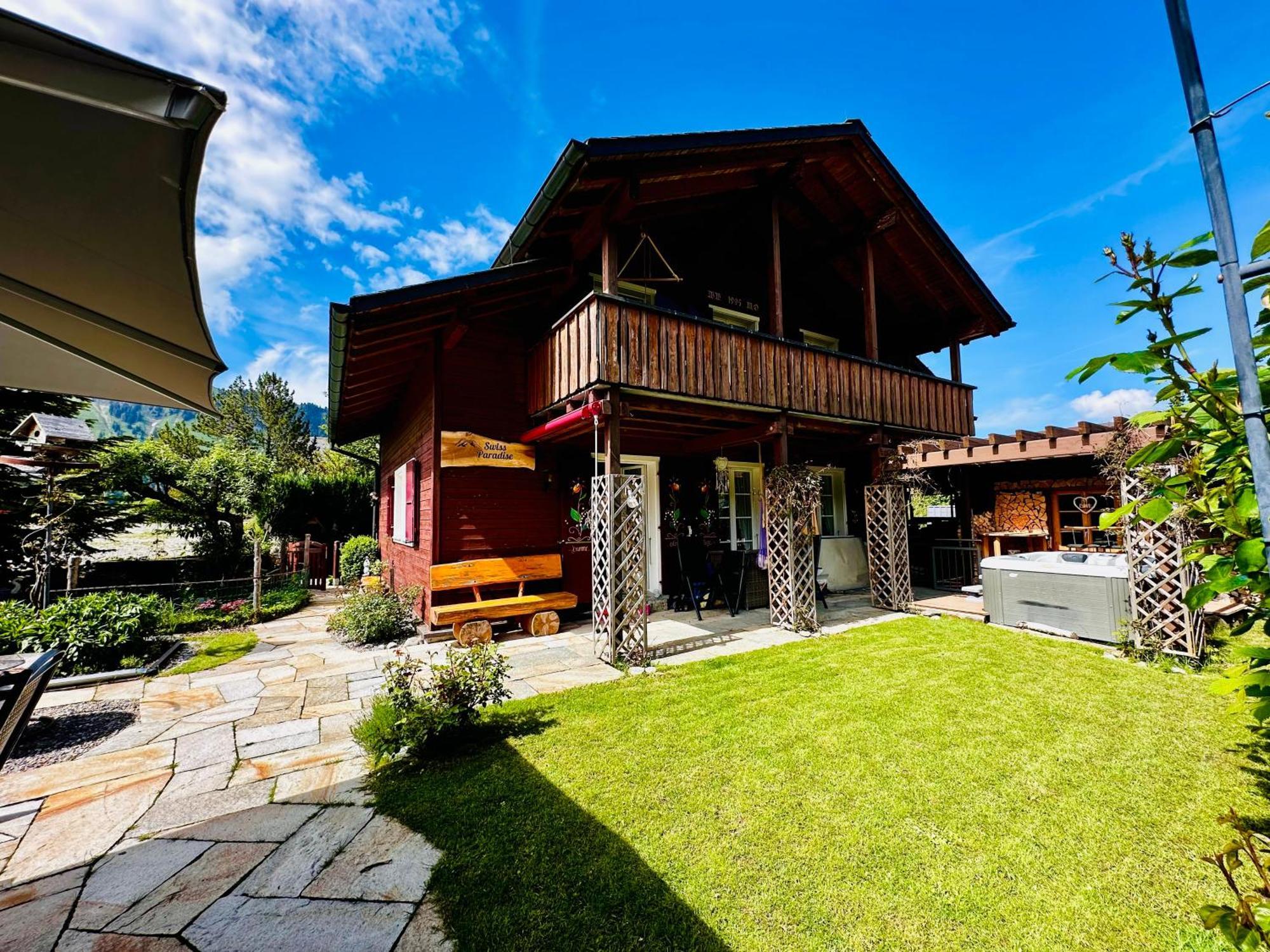 The Swiss Paradise 2 Apartment With Garden, Whirlpool, And Mountain Panorama Wirzweli Экстерьер фото
