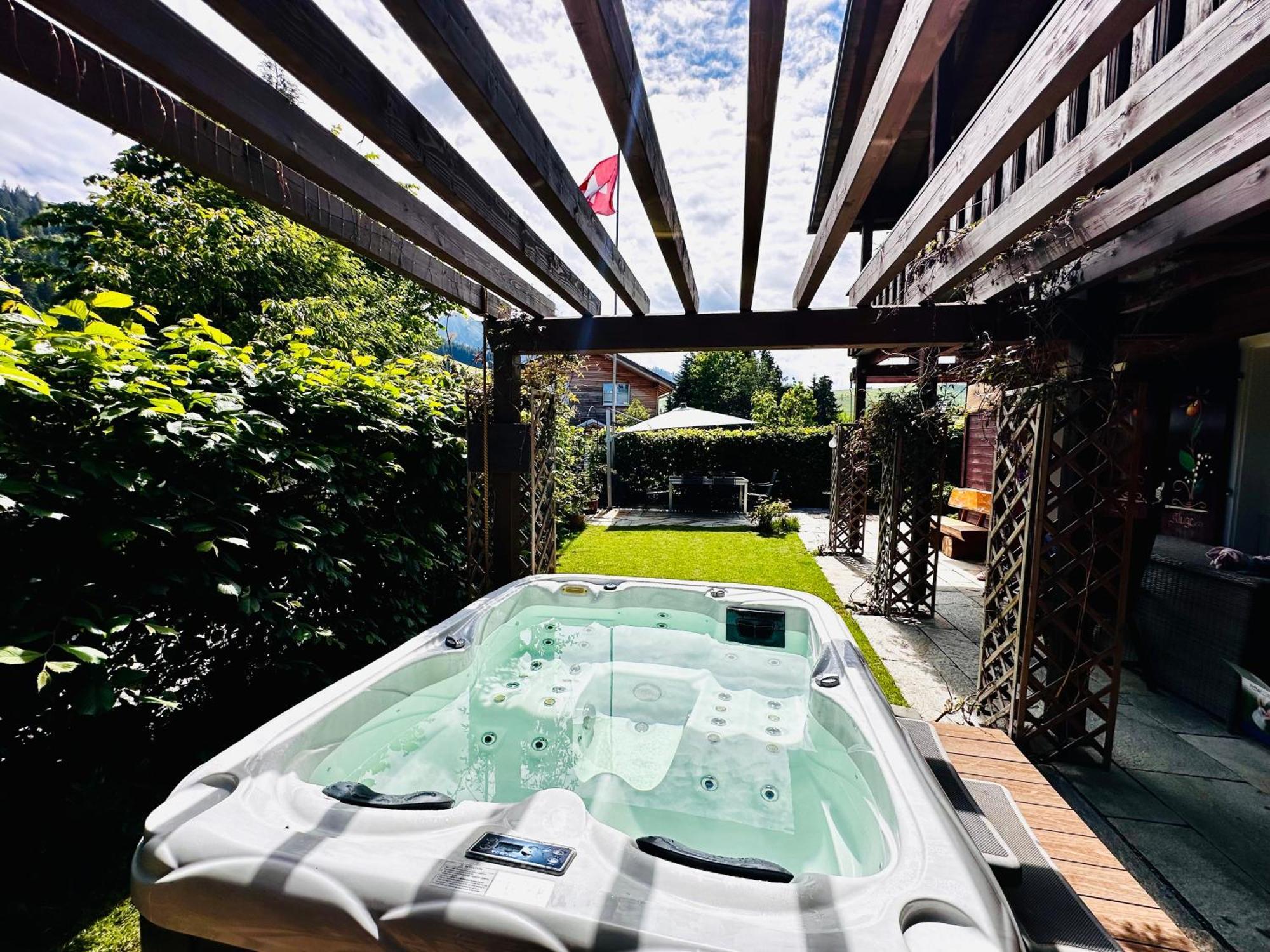 The Swiss Paradise 2 Apartment With Garden, Whirlpool, And Mountain Panorama Wirzweli Экстерьер фото